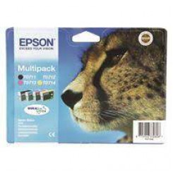 Epson T071 Easy Mail Packaging - 4-pack - 23.9 ml - black, yellow, cyan, magenta - original - box - ink cartridge - for Stylus DX9400, SX115, SX210, SX215, SX218, SX415, SX515, SX610